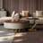 Light luxury creative round coffee table
