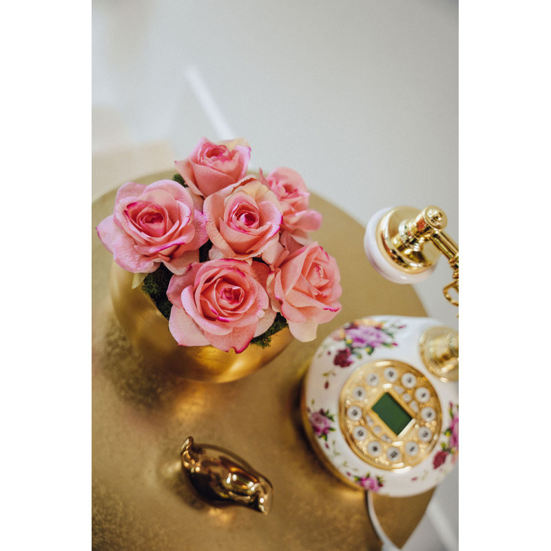 Cillian Realtouch Rose Arrangement, Pink