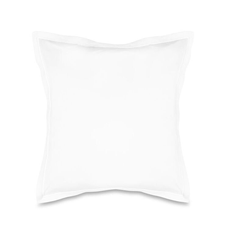 Luce Cotton Sham, Euro Sham, White/White