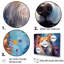 «Dog Akita Aurora», ensemble d'art sur toile-107752322