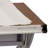 Adjustable Drawing and Drafting Table with Pewter Frame and Lower Supply Tray-2010735608