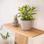 Tablette murale flottante en bois massif-399612962