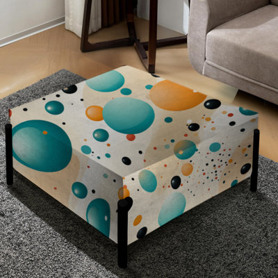 Motif à pois de la culture - Grand repose-pieds carré à pois