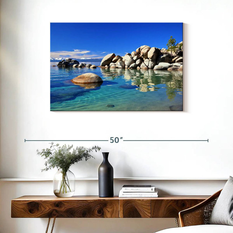 Alvord Peaceful Lake Tahoe, H 24 po x l 36 po