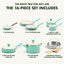 GreenPan Rio Healthy Ceramic Nonstick 16 Piece Cookware Set-56461381