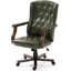Fauteuil de direction ergonomique, capacité de 350 lb, coussin épais, dossier à oreilles en similicuir-129982110