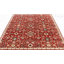 Tapis de luxe en laine fait à la main | Tapis oriental authentique | Motif de treillis persan rouge audacieux | Tapis traditionnel rouge d'inspiration Heriz-822545687