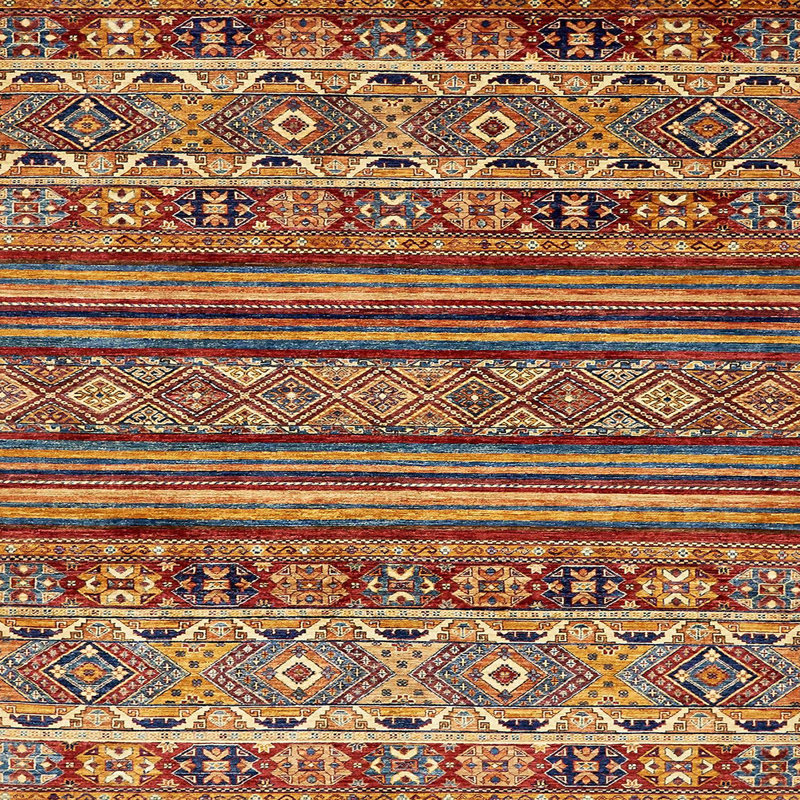 Tapis abstrait moderne 557, Carré 8 pi