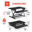 Convertisseur de bureau à hauteur ajustable True Seating Ergo-2016416722-2016416733