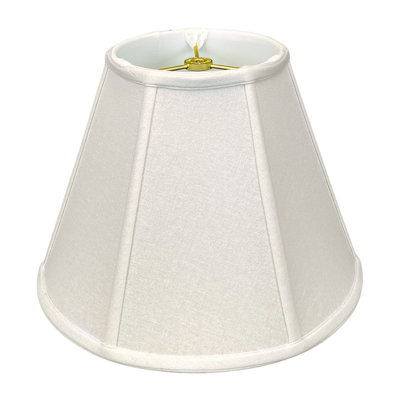 Royal Designs, Inc. BSO-707-18LNWH, abat-jour de base empire profond, 9 x 18 x 14, blanc lin