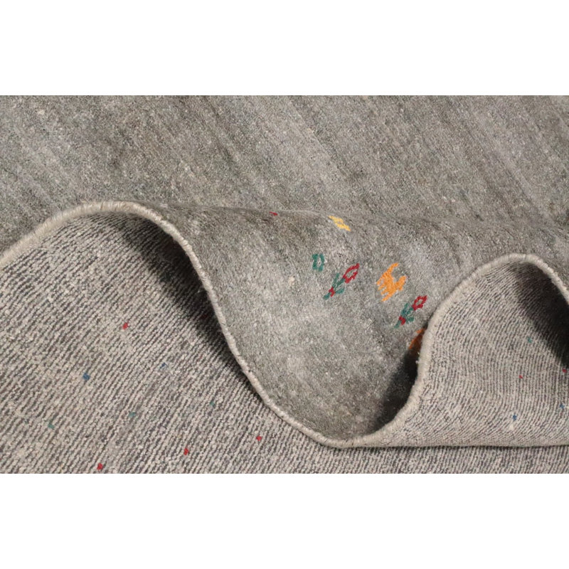 Tapis tribal fabriqué à la main de style Gabbeh 9 x 12