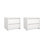 Ensemble de 2 tables de chevet 2 tiroirs l 17,20 po Bourquin