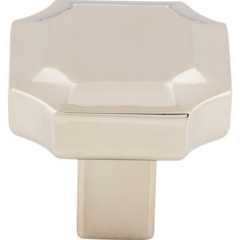Davenport 1 1/4" Length Geometric Knob, Polished Nickel