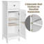 Armoire de salle de bain autoportante l 13 po x H 34,5 po x P 12 po Dexter