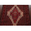 Tapis rouge noué à la main de conception unique 4 pi 1 po x 5 pi 3 po Jermaria