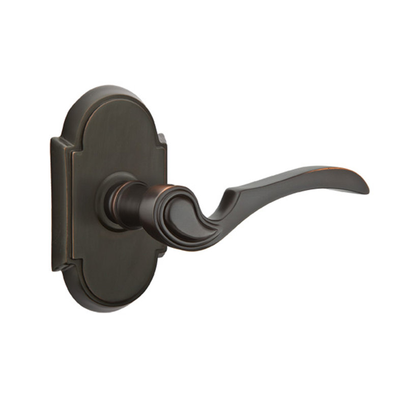 Poignée de porte avec rosette Coventry, Gauche, Bronze huilé