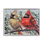Deux arbres d'hiver perchés de Cardinals par Sara G. Designs - peinture sur cadre flottant