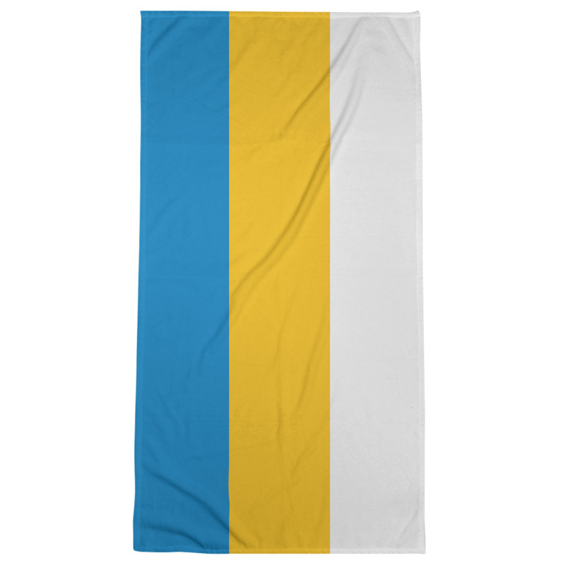 Microfiber Bath Towel, Tennessee Red Football Blue/Gold/White
