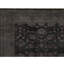 Tapis noir noué à la main de haute qualité