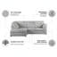 Jumbo Cord Hand Facing Corner Sofa With Footstool-2112464586-2112464576