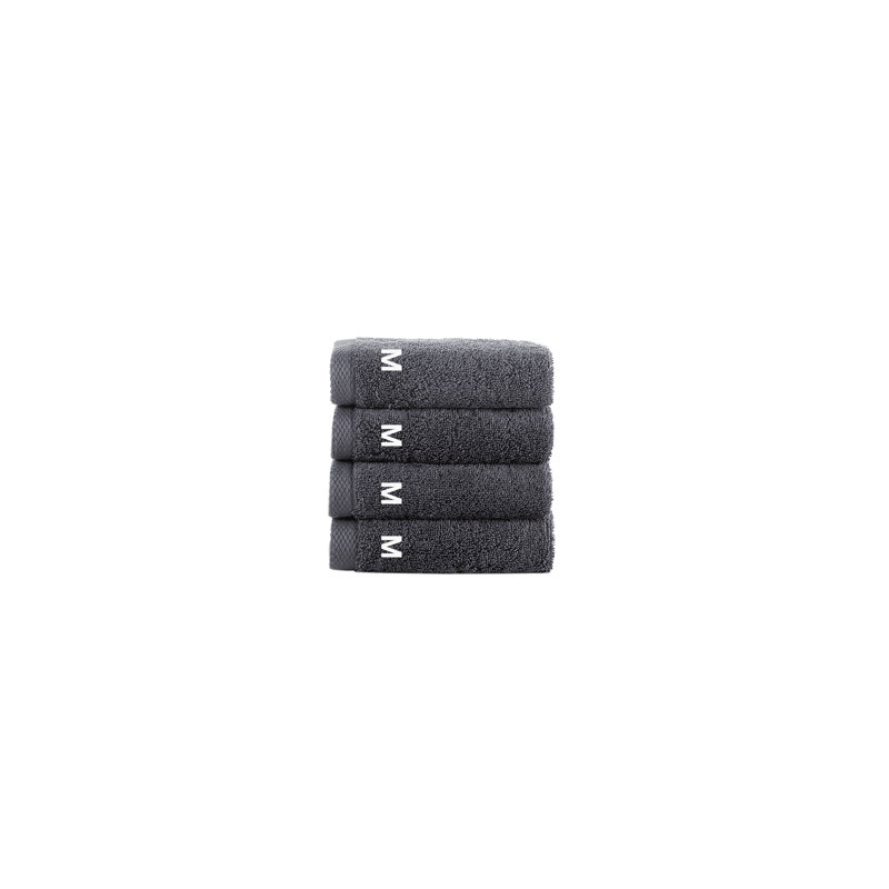 Merikas 4 pcs Wash Towels, Anthracite, M, Wash Towels - 4 Pack