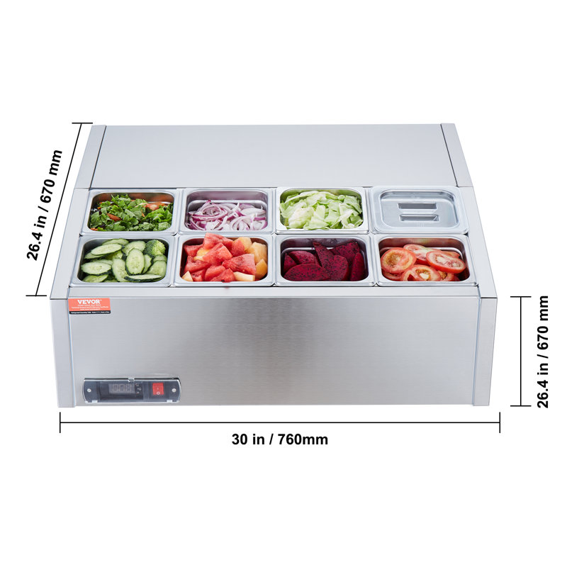 VEVOR Refrigerated Display Case - 26''