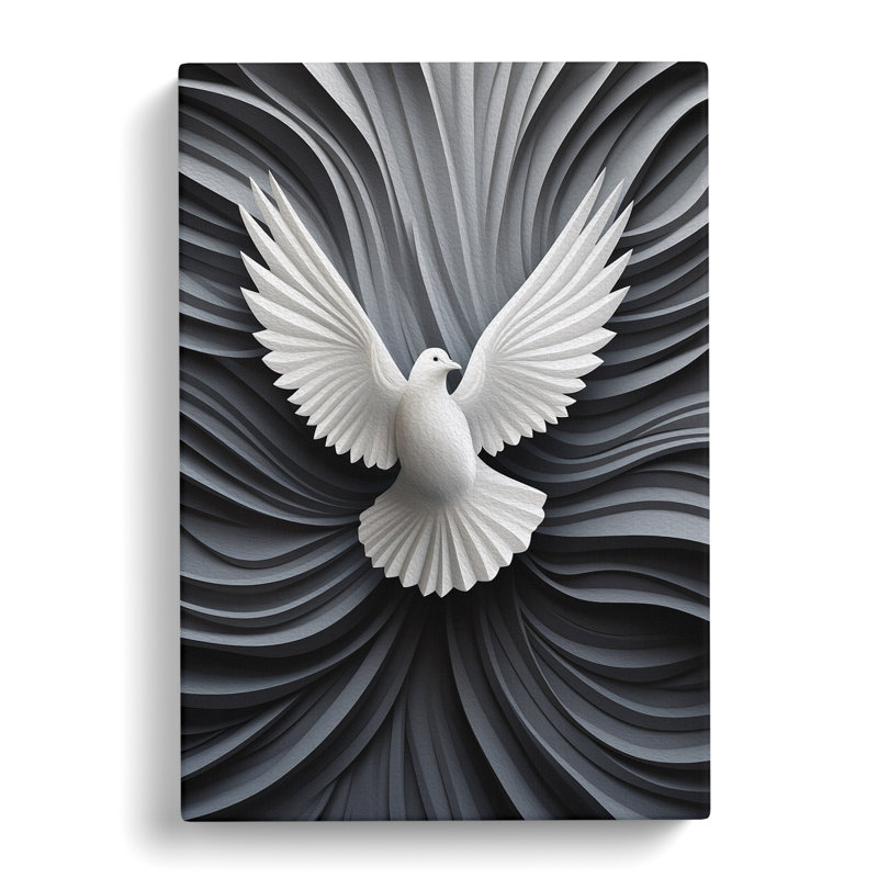 Dove Bird No.2 - Print, 60cm H x 40cm W x 3cm D