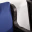 Chaise berçante avec siège relaxant Backyard - bleu foncé, structure en acier, capacité de poids élevée pour le patio, la construction de jardin et les coussins de jardin,