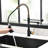 Kitchen Purifier Sink Faucet - Drinking Water Tap With Pull Down Filter In Black And Gold Advanced Filtration Feature User-