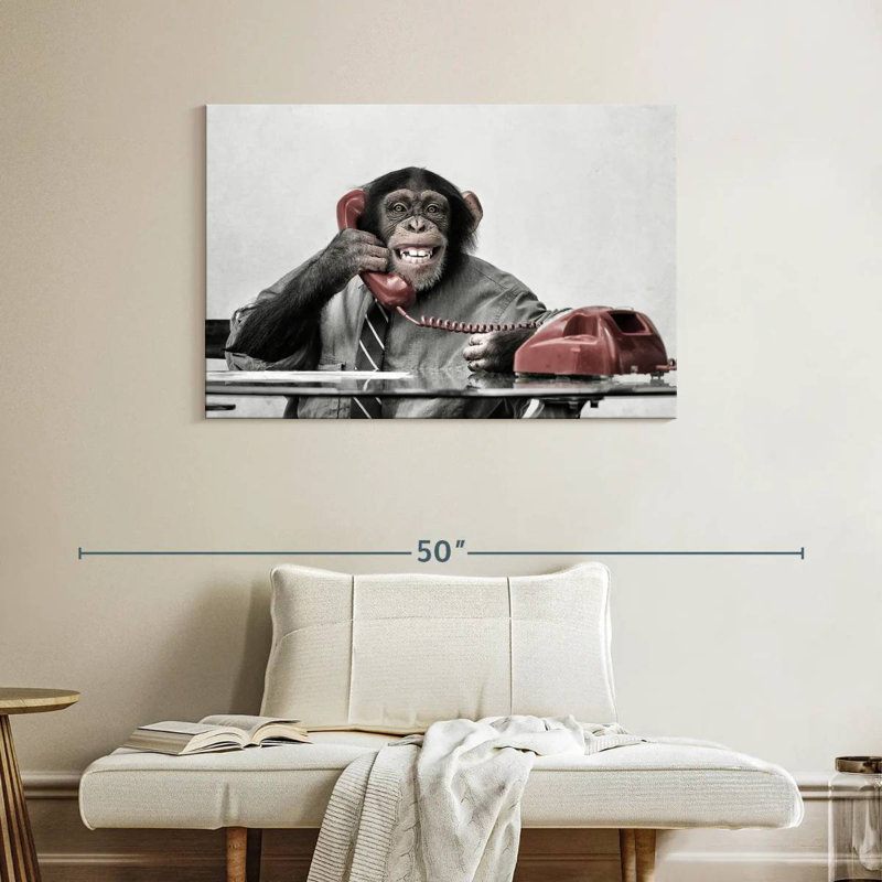 Chimpanzee Business, H 26 po x l 39 po