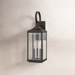 Crawley 3-Light Aluminum Outdoor Wall Lantern with Beveled Glass