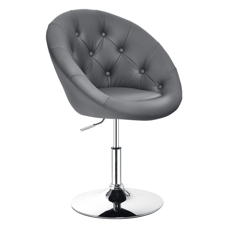 Brion Swivel Adjustable Height Counter Stool with Metal Frame