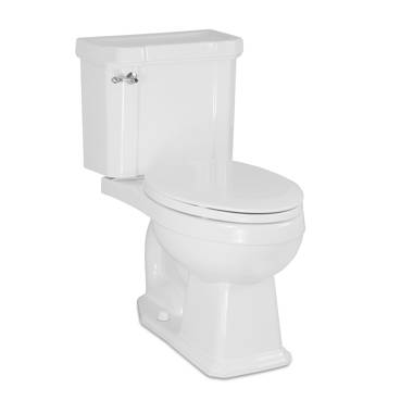 Convenient Height Extra Tall Toilets Pearl White Dual Flush Elongated Tall  Height 2-piece Soft Close Toilet 12-in Rough-In 1.28-GPF in the Toilets  department at