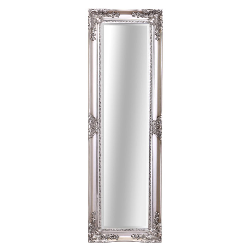 Cade Rectangle Mirror, Antique Silver