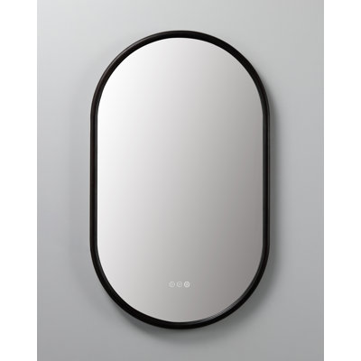 Natural Oak Veener Solid wood Dimmable Anti-fog Led Mirror
