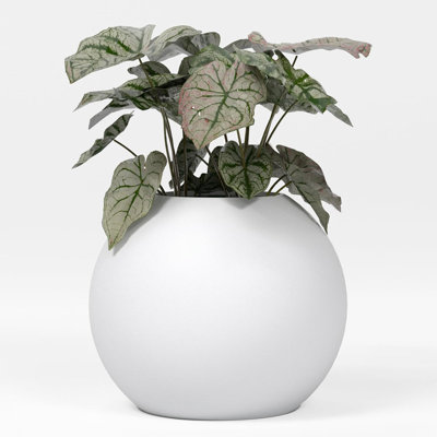 Greenline Fiberglass Nala Large Indoor/Outdoor Globe Planter -