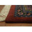 Tapis traditionnel à motif floral avec teinture de légumes 12 x 18 po
