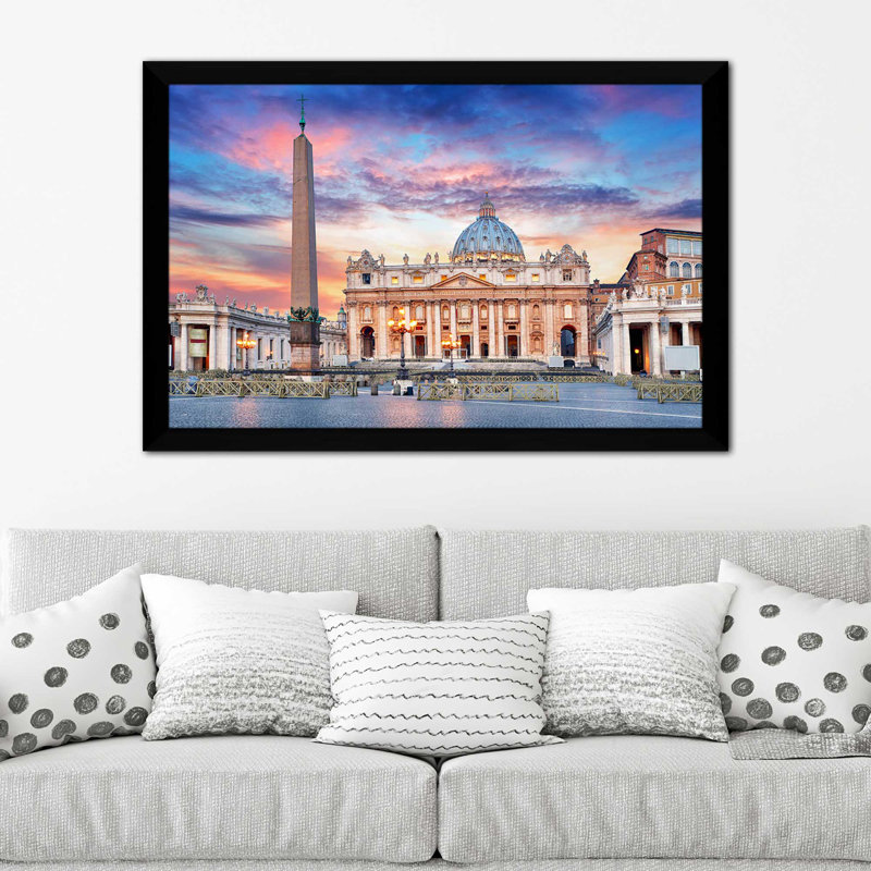 «Rome II», reproduction de photo encadrée, H 21,5 po x l 27,5 po x P 0,75 po, Cadre noir
