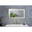 Miroir de salle de bain 24 * 32 avec fonction de brouillard, qualité stable - gradateur en aluminium blanc, rendement lumineux élevé-1760176486