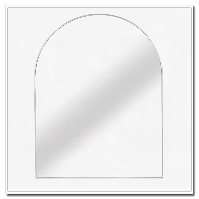 Miroir mural pour salle de bain, Argent argent