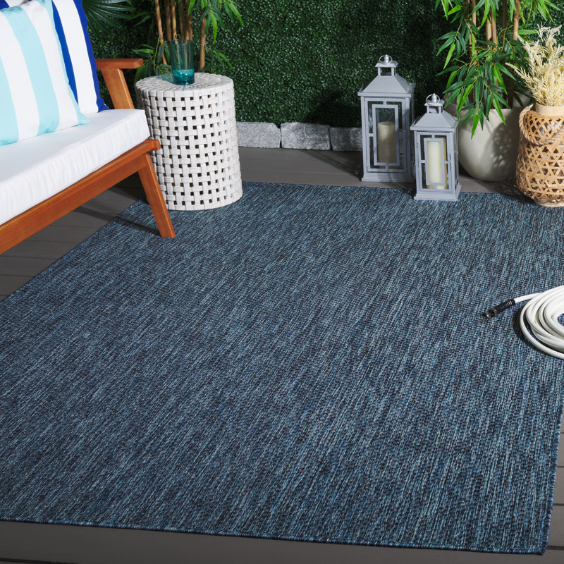 Beach House 260 Area Indoor/Outdoor Area Rug In Navy, Rectangle 5'3" x 7'6"