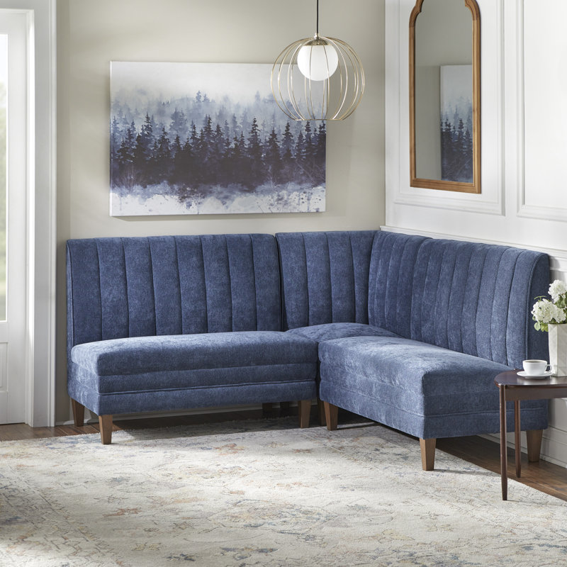 Ensemble de banc 3 pièces Cocuzza, Bleu