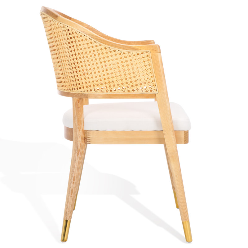 Arm Linen Chair, Natural/Gold