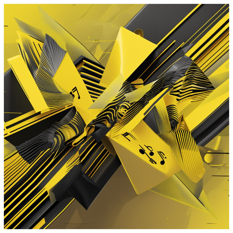 Housses de couette abstraites jaunes et noires, Twin