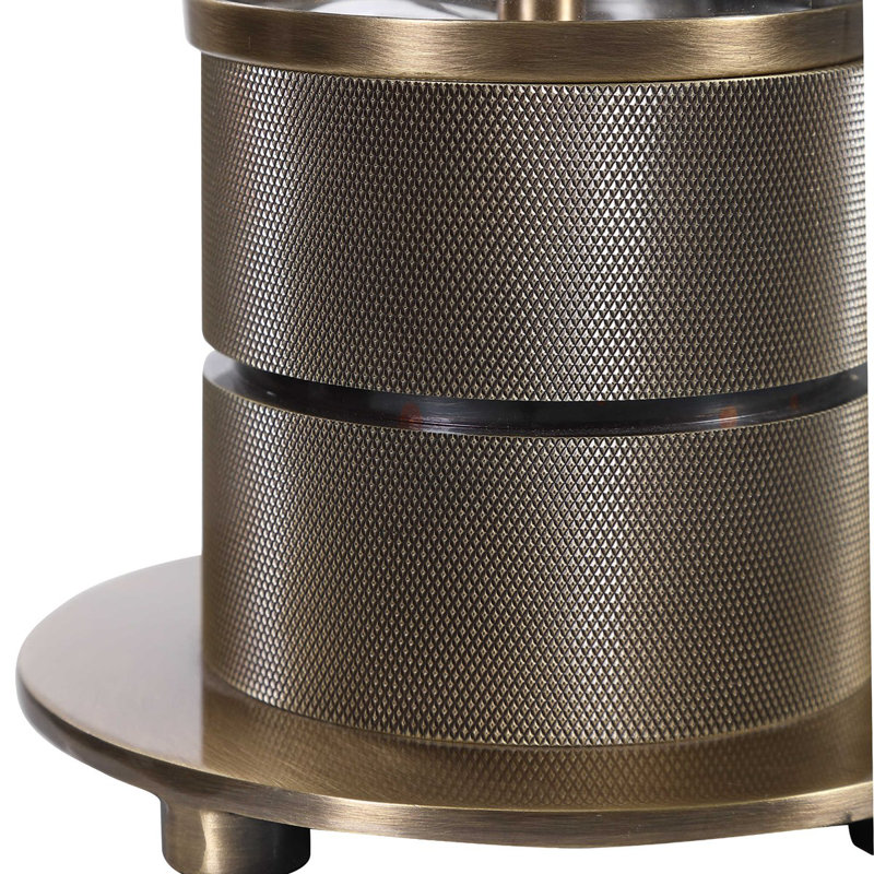 Lampe de table 35" transparent/or Clouse