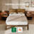 Japanese Joinery Craft Solid Wood Platform Bed with Integrated USB Charging-461811956-461811914