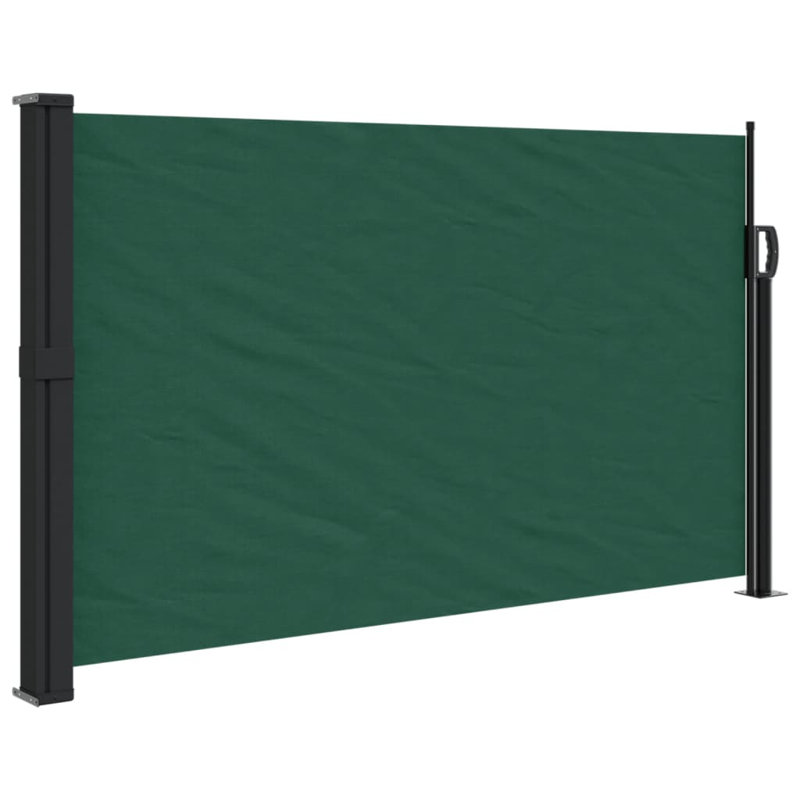 Retractable Side Awning, 117cm H x 300cm W, Dark Green