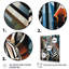 Motif de zèbre noir et blanc dynamique I - art mural zèbre-92009716
