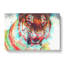 Roaring Tiger In Abstract - Wrapped Canvas-55337189