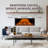 60 Inch Recessed or Wall Mounted Electric Fireplace Heater, 12 Flame Colors,  Remote Control/APP, 9-Hour Timer, 750W/1500W  Logs & Crystals,-1905135258